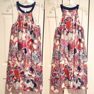Liberty of London Women's Floral Halter Sundress M Chiffon Multicolor